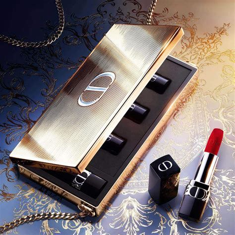 limited edition rouge dior minaudiere clutch and lipstick set